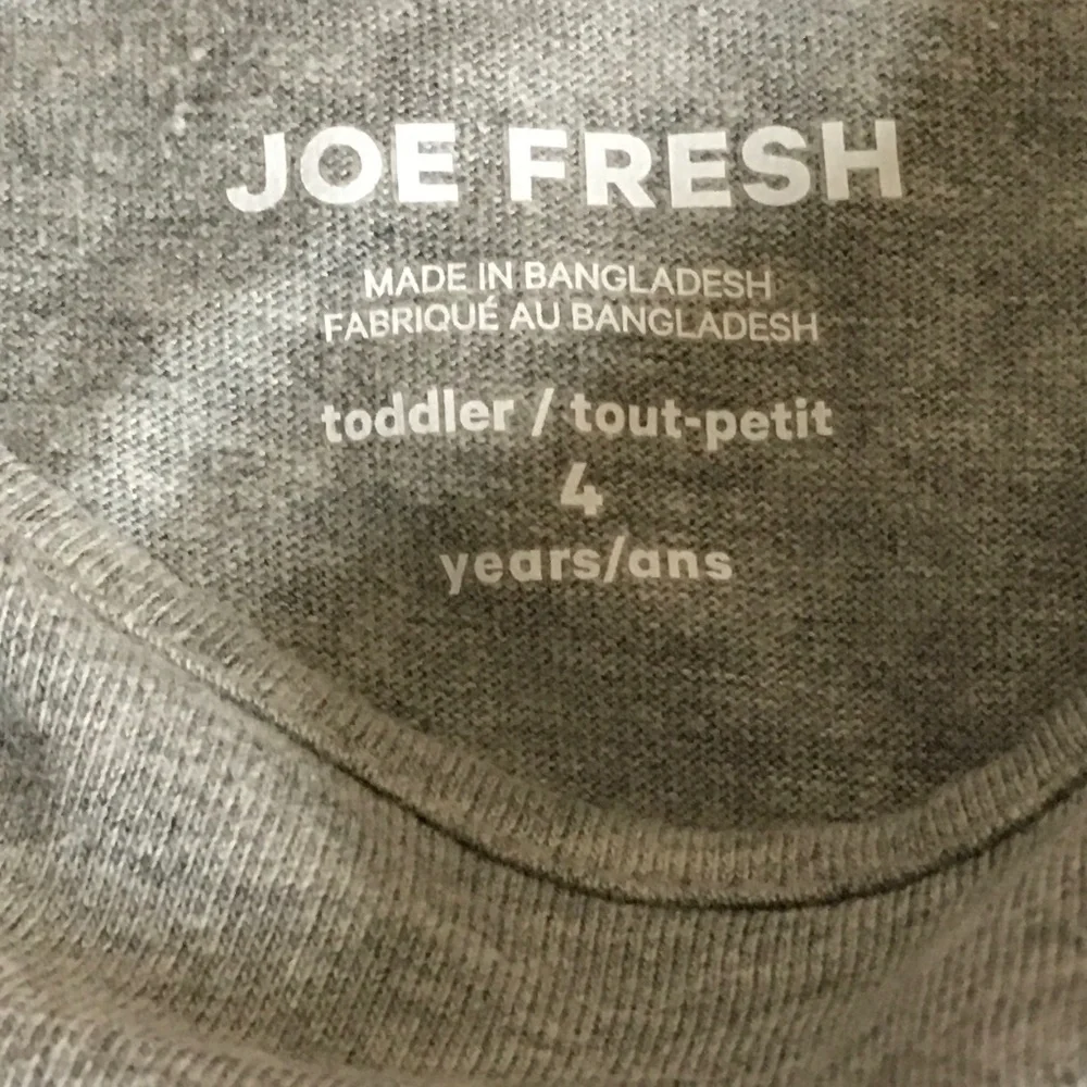 Joe Fresh Sleeveless Ruffled Dress Girl Size 4 Gray Drawstring Waist Pom  Pom. - Picture 3 of 5